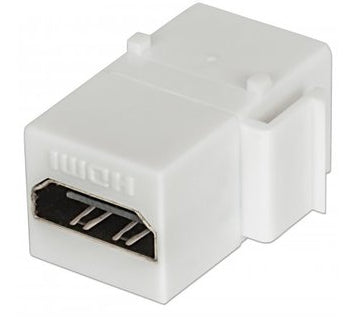 771351 Cople HDMI - Tipo Keystone, HDMI hembra a HDMI hembra, blanco, Compatible con páneles de parcheo, tapas y cajas de pared 771351 Cople HDMI - Tipo Keystone, HDMI hembra a HDMI hembra, blanco, Compatible con páneles de parcheo, tapas y cajas de pared